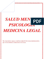 Salud Mental Psicologia Medicina Legal