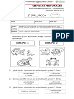 Prueba Ciencias Junio 2°