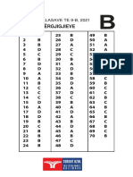 Çelësi I Përgjigjieve: Provimi I Klasave Te 9-B, 2021