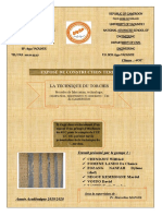 Exposé de Construction Terre: La Technique Du Torchis