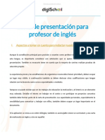 Carta de Presentación para Profesor de Inglés: I. Aspectos A Tomar en Cuenta para Redactar Nuestra Carta