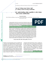 Oral Processing in Elderly: Understanding Eating Capability To Drive Future Food Texture Modi Fications