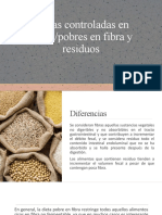 Tema 9 Dietas Controladas en Fibras Pobre en Residuo y Pobre en Fibra