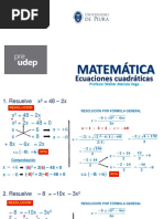 Ecuaciones Cuadráticas