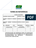 Termo de Referência - Reparação de Pavimentos - SBBR INFRAERO