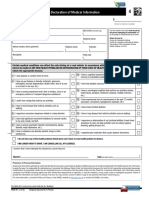 Self-Declaration-Medical-Information Blank For Quebec