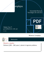 Números Complejos: Universidad Nacional Tecnológica de Lima Sur