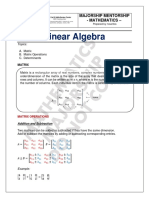 Linear Algebra Handout