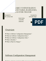 Software Configuration Items and Tasks, Baselines, Plan For Change