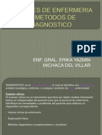 Acciones de Enfermeria en Metodos de Diagnostico