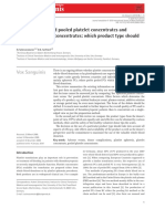 Buffy Coat Derived Pooled Platelet Concentrates and Apheresis Platelet Concentrate Which Product Type Should Be Preferred