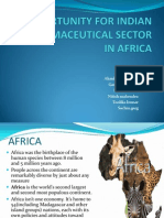 Opportunity For Indian Pharmaceutical Sector in Africa