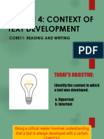 RWS Lesson 4 Context of Text Development