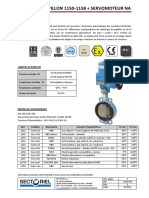 Robinets A Papillon 1150-1158 + Servomoteur Na: Caracteristiques