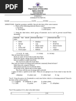 Grade 4 - Summative Test - First Quarter - Lovilyn Encarnacion