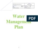 Water Management Plan: NTPC GE Power Services Pvt. LTD