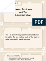 Chapter 2 Taxes Tax Law and Tax Administration