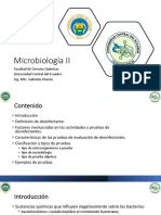 Evaluación de Desinfectantes