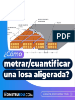 Cómo Metrar Cuantificar Una Losa Aligerada