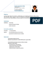 Carmen Yolanda Mauricio Peña: DNI: 25827793 Jr. Caraz #873 Urb. Mercurio - Distrito: Los Olivos