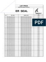 Wiper Seal: List Price