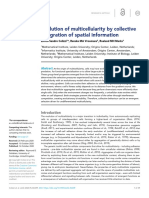 Evolution of Multicellularity by Collective Integration of Spatial Information