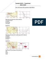 Sample MCQ - Toposheet 2021-2022: Refer To The Images Below and Answer The Questions That Follow