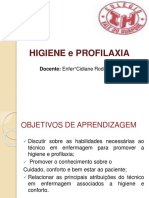 Higiene e Profilaxia Limpeza Da Unidade e Tipo de Leito