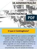 Teorias Da Administração: Contigência