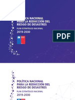 Política Nacional para La Reducción Del Riesgo de Desastres 2019-2030