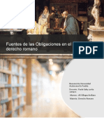 Fuentes de Las Obligaciones en El Derecho Romano