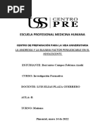 Escuela Profesional Medicina Humana: La Anorexia Y La Bulimia Factor Perjudicable en El Adolescente