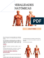 Generalidades Anatómicas: Anatomía