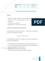 Caso Práctico. Analisis Empresarial Del Beneficio