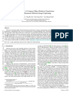 A Compact Object Relation Transformer For Parameter Efficient Image Captioning