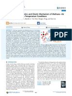 Explosive Characteristics and Kinetic Mechanism of Methane