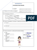 Matemática: Atividades para Revisão Hora de Praticar