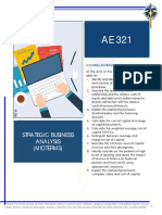 Strategic Business Analysis (Midterms) : Course Learning Outcomes