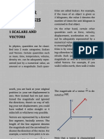 Unit I Vector Analysis: 1 Scalars and Vectors