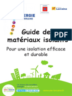 Guide Materiaux Isolation