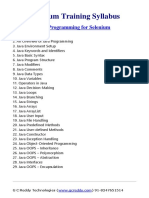 Selenium Course Brochure