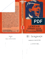 EL Lenguaje: Edward Sapir