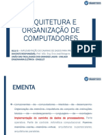 Arquitetura E Organização de Computadores