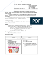 Lesson Plan Teaching Vocabulary and Gram