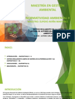 Maestría en Gestión Ambiental Normatividad Ambiental Ii: Maestro: Elpidio Aviña Martínez