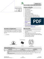 Dmn66D0Ldw Product Summary Features and Benefits: Dual N-Channel Enhancement Mode Mosfet