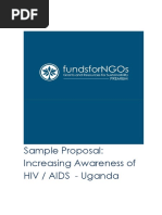 Sample Proposal: Increasing Awareness of HIV / AIDS - Uganda