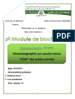 TP Biochimie N°4