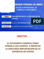 Escuela Profesional de Farmacia Y Bioquimica: Implantacion de La Superficie de Ventas