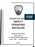 FDNY Report On Fatal Fire, July 20, 1994